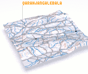 3d view of Qarah Jangal-e Bālā