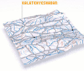 3d view of Kalāteh-ye Sha‘ban