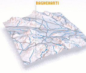 3d view of Bāgh-e Hanti