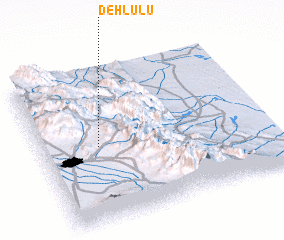 3d view of Deh Lūlū