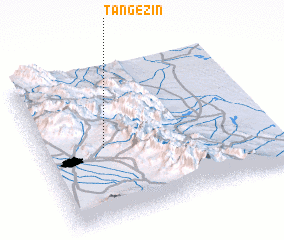 3d view of Tang-e Zīn