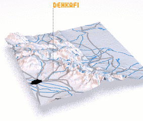 3d view of Deh Kāfī