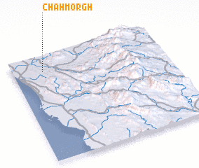 3d view of Chāh Morgh