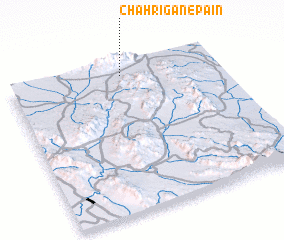 3d view of Chāh Rīgān-e Pā\