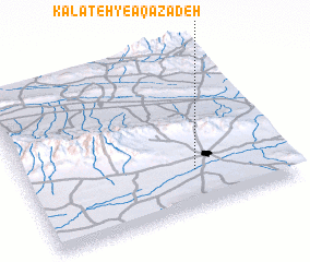 3d view of Kalāteh-ye Āqāzādeh