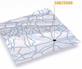 3d view of Sabzevār