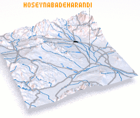 3d view of Ḩoseynābād-e Harandī