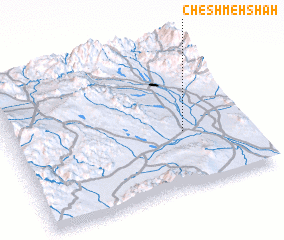 3d view of Cheshmeh Shāh