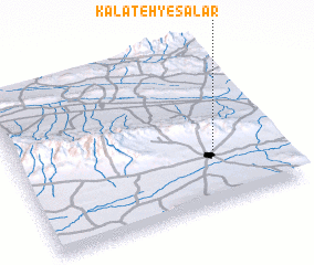 3d view of Kalāteh-ye Sālār