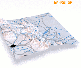 3d view of Deh Sālār