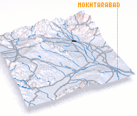 3d view of Mokhtārābād