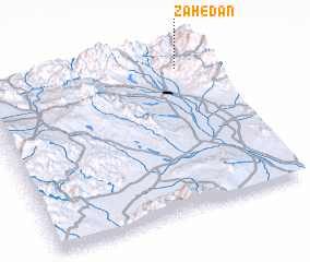 3d view of Zāhedān