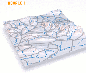 3d view of Āq Qal‘eh