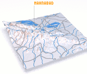 3d view of Mahnābād