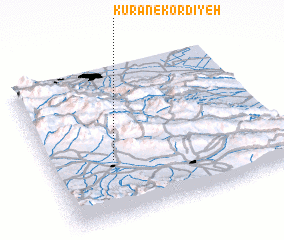 3d view of Kūrān-e Kordīyeh