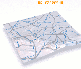 3d view of Kāl-e Zereshk