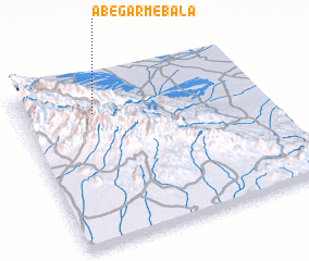 3d view of Āb-e Garm-e Bālā