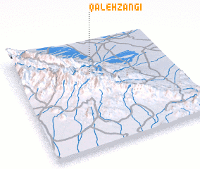 3d view of Qal‘eh Zangī