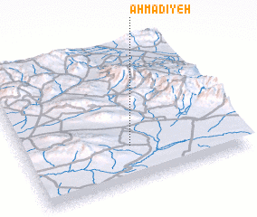 3d view of Aḩmadīyeh