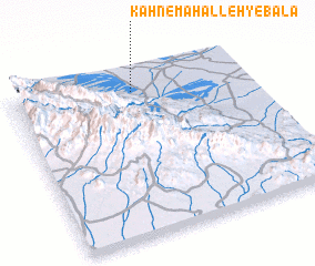 3d view of Kahn-e Maḩalleh-ye Bālā