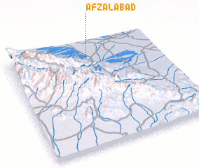 3d view of Afẕalābād