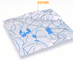 3d view of Esfīān