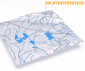 3d view of Kalāteh-ye Mortezá