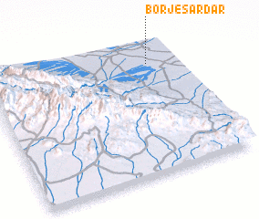 3d view of Borj-e Sardār