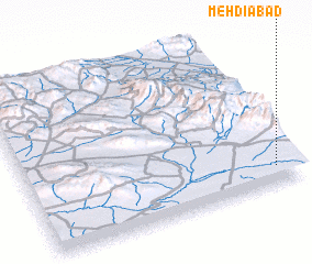 3d view of Mehdīābād