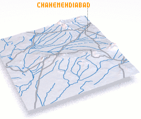 3d view of Chāh-e Mehdīābād