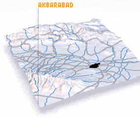 3d view of Akbarābād