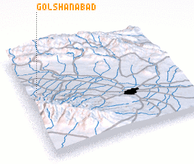 3d view of Golshanābād