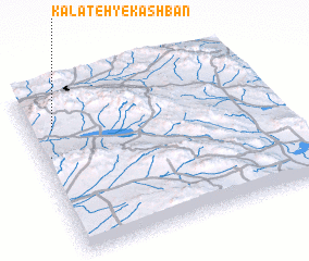 3d view of Kalāteh-ye Kashbān