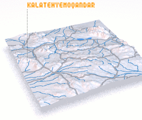 3d view of Kalāteh-ye Moqandar