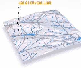 3d view of Kalāteh-ye ‘Alījān