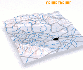 3d view of Fakhr-e Dāvūd