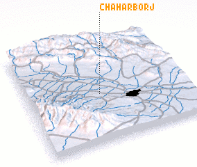 3d view of Chahār Borj