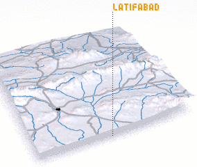 3d view of Latīfābād