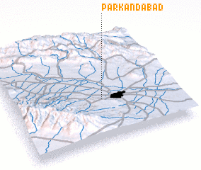 3d view of Parkandābād