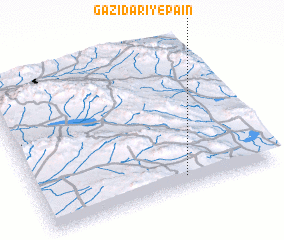 3d view of Gazīdarī-ye Pā\