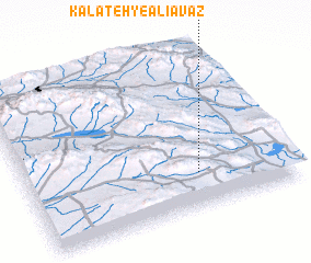 3d view of Kalāteh-ye ‘Alī Avaẕ