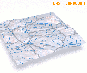 3d view of Dasht-e Kabūdān