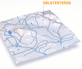 3d view of Kalāteh-ye Now