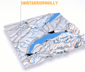 3d view of Saint-Genis-Pouilly