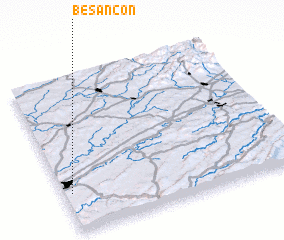 3d view of Besançon