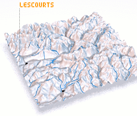 3d view of Les Courts