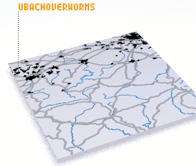 3d view of Ubach over Worms