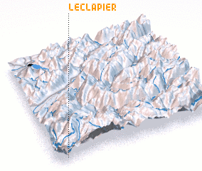 3d view of Le Clapier