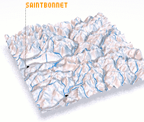 3d view of Saint-Bonnet
