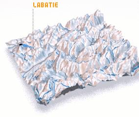 3d view of La Bâtie